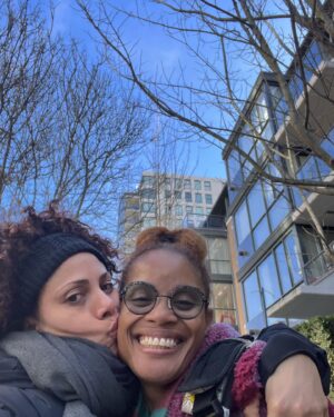 Christina Moses Instagram - unexpected visit that had my heart soaring this morning. love this woman.
@staceyannchin 
#longtime 
#kin