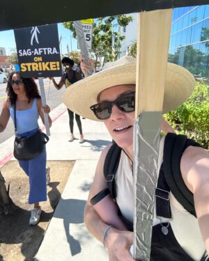 Christina Moses Instagram - family right here. 
#sagaftrastrong 
#wgastrong 
#supportunions 
#proudtobeanactor
