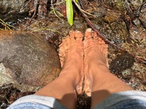 Christina Moses Instagram - i bow to earth who holds my feet firm and steady. to water spirit, giver of life—gentle and fierce loving guide. to tree, rock, mycelium, moss—our teachers, collaborators and companions.
✨in particular i bow to this land, to her stewards and to the earth keeper. 
thank you for taking such deep care. for creating the space and work for us to learn and commune. to deepen our relationship with nature and therefore ourselves. thank you for the fun. the laughter. the wild. the tears. the exuberant joy. the poetry and song. the fire. the sweat. the deep reflection. 
✨i bow to the tender roaring hearted women of return to source. 
@kendra_cunov thank you for the profound gift that is #returntosource 
💛