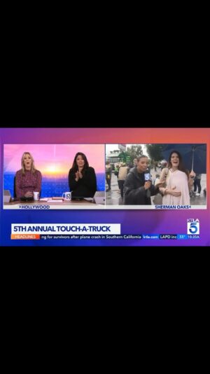 Christina Pascucci Instagram - Alessandra’s big debut with the KTLA fam at 2 weeks old❤️

This was at @jllosangeles’s Touch-A-Truck event, one of their bigger fundraisers to raise money for programs that support foster youth and homeless families. I’m amazed by the selfless group of women who spent more than six months preparing for this day and raised a record $33k  (despite the rain). Well done, ladies!! 🙌🏽 I was lucky to be on the committee and especially impressed by our fearless leader @itsjamieshapiro 👏🏽 

A goal I have is to instill philanthropy and giving back into Alessandra’s DNA, so I’m starting her young 🤣

Thank you to my KTLA fam for the kind words, miss you   love you forever! @kaceymontoya @laurenlyster @jasmineasimpkins @mtelly @dougkolk