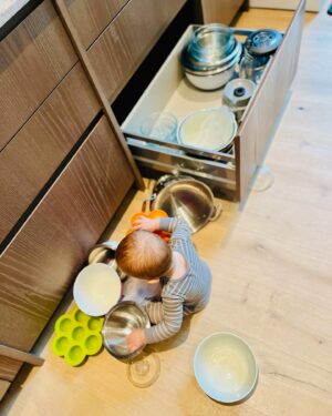 Christina Tosi Instagram - Gets his love of mixing bowls from me