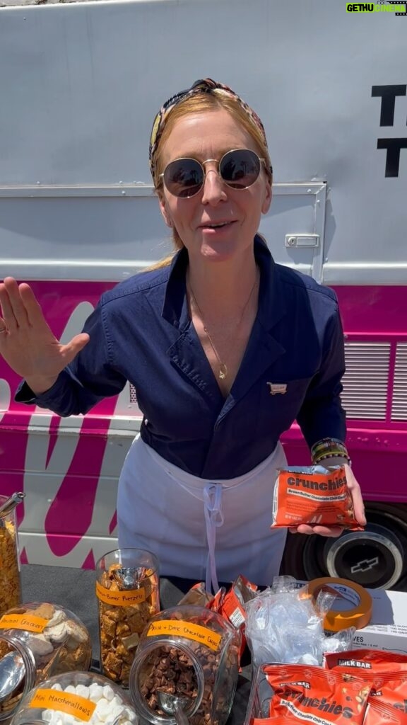 Christina Tosi Instagram - What’s up LA, reporting live! Making some Super Crunchy Cookies crunch mixes at @wholefoods Glendale - come get after it!