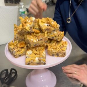 Christina Tosi Instagram - 🤫 football snacks can be sweet too. Baking some game day faves with the @todayfood team! 🏈