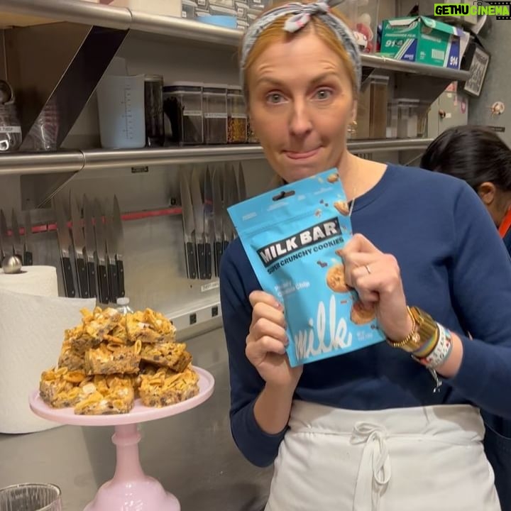 Christina Tosi Instagram - 🤫 football snacks can be sweet too. Baking some game day faves with the @todayfood team! 🏈