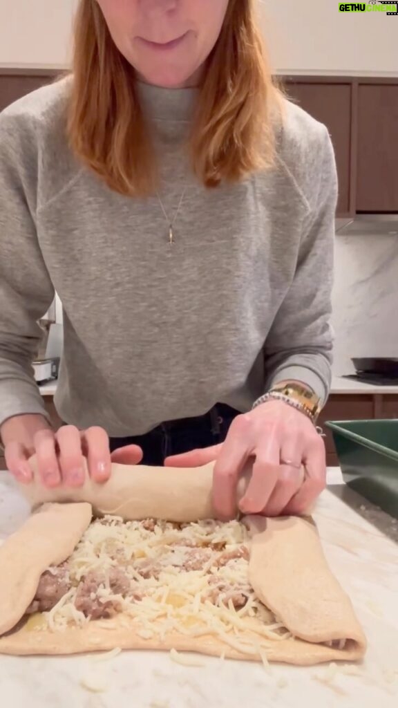 Christina Tosi Instagram - BAKE CLUB GOES SAVORY! Sausage Bread 🍞🥩 get the recipe at christinatosi.com