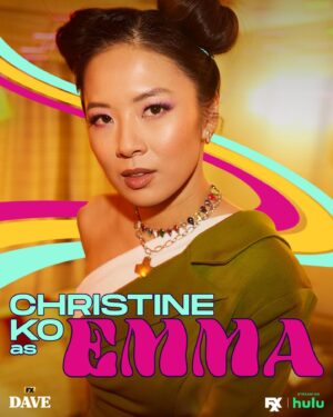 Christine Ko Instagram - What an absolute privilege it was to play such a fun, kooky, wildly fashionable smart-ass of a character for 3 seasons 🫶🏼 Emma will forever be a part of my soul and I love everyone who worked tirelessly on our beautiful show @daveonfxx 🥰 thank you to our fans and @fxnetworks for your fearless support!! Boy did we have a lot of laughs on this one xXoxo!! 

Last slide: got a next day audition, walked into the room, played with a dog, and it changed my life for the next 5 years. If you’re chasing the dream, keep going bc it’s absolutely possible✨ see y’all on the next one!!