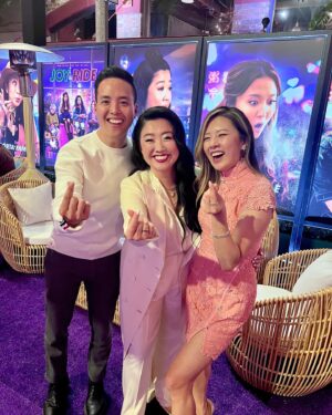 Christine Ko Instagram - Pure joy at the @joyridemovie premiere 🪷!! Watching your friends succeed is one of the greatest joys in life. There are so many things to say about the wonderful @shrrycola but man is it a treat to watch her on the big screen 💕 congrats to @ashleyparklady @stephaniehsuofficial @asabrinawu for making me and the whole theater belly laugh! Bravo @adeleblim @teresa.hsiao @cherry_cheva !!! 

Go watch this movie this weekend!! I promise you’ll enjoy it 🫶🏼 @pointgrey @lionsgate @tremendous_comm
