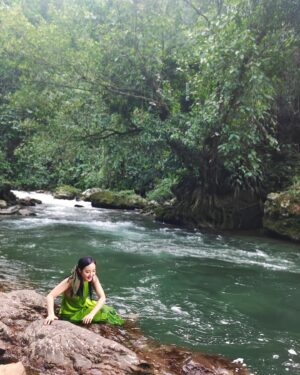 Chum Darang Instagram - Yeah then I took a dip, in the dress🤷🏻‍♀️

#arunachalpradesh #yembungkorong