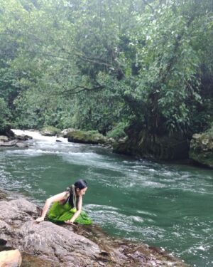 Chum Darang Instagram - Yeah then I took a dip, in the dress🤷🏻‍♀️

#arunachalpradesh #yembungkorong
