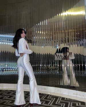 Ciara Riley Wilson Instagram - a little bts on how i designed this outfit for the freeridge premiere out of disposable film strips of pics from our cast wrap party :) thank u 4 streaming freeridge this week, if ya haven’t seen it yet, go do it now 👀🔮😈