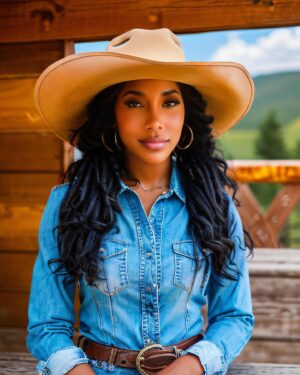 Ciera Angelia Instagram - Howdy 🤠 
This AI app got me considering becoming a cowgirl 🥴