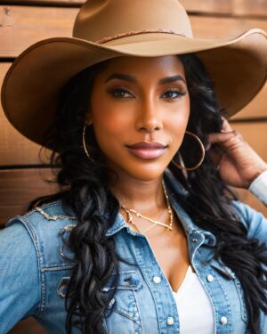 Ciera Angelia Instagram - Howdy 🤠 
This AI app got me considering becoming a cowgirl 🥴