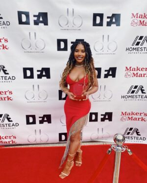 Ciera Angelia Instagram - Last night was like a dream. It was such a blessing to be in a room with so many talented artists! 

As you can see, I was taken off guard and didn’t prepare a speech 🥴😂 but all praise to God. Thank you to the board for the award. And thanks to every person who supports  and believes in me. ✨💕