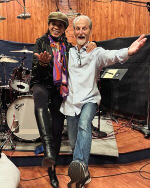 Cindy Blackman Instagram - Recording w/ the awesome @iamorianthi & awesome @rhondasmithbass  Here’s A little post session fun. 1) w/  @realeddiekramer 2) w/  Vinnie & Johnny from  @thetonefactorylasvegas  3) w/ @ajmccmusic  and 4) w/ Marco