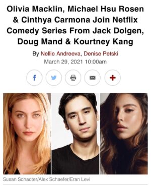 Cinthya Carmona Instagram - LETS GO ! ✨🔮
So grateful to be back with the @netflix fam and to work with such a talented (and hilarious) cast! Thank you Jack Dolgen, Doug Mand, Kourtney Kang & Pamela Fryman. 👊🏽