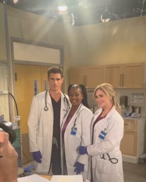 Cirie Fields Instagram - Any @bigbrothercbs fans out there? Guess who we got to play with! @cirie_fields @boldandbeautifulcbs 
@tannernovlan_  hope you’ll be watching 🤍💙#boldandbeautiful 
#bigbrother