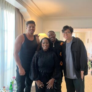 Cirie Fields Instagram - Fun times in Beverly Hills with these guys!! 🥰😊Thank you, @paramountplus @universalpictures