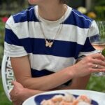 Claire Coffee Instagram - By “wine pairing” we mean color coordination. #shrimpfashion #shrimp #tablescape #bandolStan 📷: @amberlgarrison