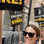 Claire Coffee Instagram - FIRED UP TO FIGHT FOR FAIR WAGES AND ALSO SHUT DOWN CORPORATE GREED AS BONUS !! WORKERS UNITE! @sagaftra #unionstrong