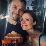 Claire Coffee Instagram - These are the faces of two people let loose in their pre-child neighborhood for memories™️ while their (I swear much beloved child) is at CAMP!!