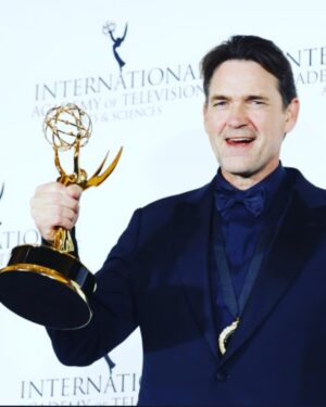Claire Forlani Instagram - About last night , The Man won an Emmy 🌟2nd award in 2 days! We had such a fabulous night and I got to wear the Most Gorgeous @dior dress , which I LOVED 🖤 with 45 mins to get ready 😳straight off a plane , no sleep , a whirlwind few days . But it was a Blast💫🖤💫BIG Thank you to the wonderful ladies at  @dior 🖤💫🖤
