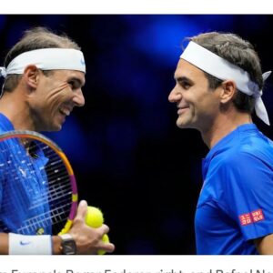 Claire Forlani Instagram - 💔it’s over but what a gift to have got to watch that BRILLIANCE for all those years ,we were so lucky ! Thank you #rogerfederer ❤️