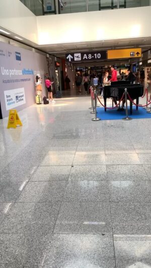 Claire Forlani Instagram - #RomeAirport love the Piano in each departure area and when some kid starts to play or anyone plays and shares their gift with the rest of us in the terminal , spreading the JOY! 🙏🏼❤️🎹