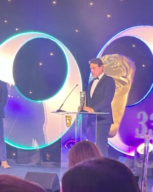 Claire Forlani Instagram - Dougray Scott just won a @baftascotland  for BEST ACTOR!  For his performance in Crime.  Always wonderful when a Brilliant performance  gets recognized . 💫🌟💫🌟✨💫 congratulations my love 💫🖤💫