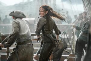 Clara Paget Instagram - 🖤🏴‍☠️ Black Sails just dropped on @netflix All seasons streaming now #NetflixUS new lease of life for my pirate gang #RaiseTheBlack 🏴‍☠️🖤