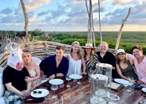 Clare Grant Instagram - Thank you @kintoh.azulik for a wonderful dinner in the clouds, and to my amazing friends for making Tulum a magical experience. 🦄💜