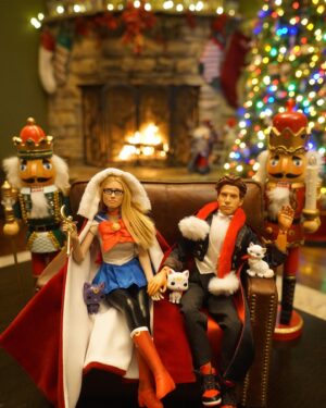 Clare Grant Instagram - Merry Christmas Eve from me, Seth, the kitties, and these nutcrackers we got from Germany on a magical trip we took there a few years ago. Hope you are filled with love this holiday season. For those of you who struggle during the holidays- I love you the most.