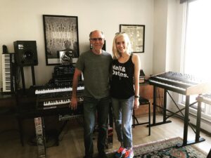 Clare Uchima Instagram - I met THE Dave Smith today omg.
Thanks for having me @sequential_llc and for all your support 💛
#davesmithinstruments #prophet6 #davesmithtempest #sequentialartist