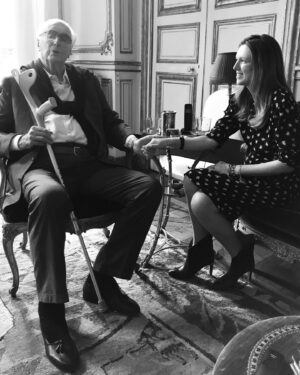 Clare Waight Keller Instagram - Over the weekend I spent some time looking through the new beautiful book on the House of Givenchy. 
It gave me a moment to reflect on my time at this extraordinary Maison and take a look back at my own images from my archives and share them over the next week or two. 

Hubert de Givenchy was a man of strength and wisdom, and I will be forever grateful to him for his trust and belief in me. At a time when the globalised fashion industry spins faster and more frenetically than ever before, perhaps we should take a moment to remember his graceful vision. As a designer, what does it mean to interpret the language and legacy of Givenchy for a contemporary audience? 
For me, the challenge was to look into the heart of the house - and its creator - and in doing so, find the inspiration to move forwards… because in understanding the past, we can shine a light into the future. 

@thamesandhudson @givenchy @anderschristianmadsen @alexandre.samson.paris
#paris #couture #catwalk