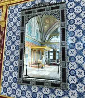 Clare Waight Keller Instagram - Post Tokyo - a quiet trip away to beautiful Istanbul 🩵 some of the things I loved from a couple of weeks ago 

1. Best way to see the city - A quick snapshot from the tram that runs over the Bosphorus 
2. Hidden in a tiny alleyway stunning blue tiled Mosque
3. Unexpected lushness of tiles and rich carpet 
4. Rooftops
5. Marbled courtyards 
6. Incredible ancient underground waterways at the Basilica
7/8/9. Harem dream
10. The cat’s eye