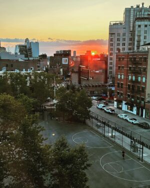 Clare Waight Keller Instagram - Work Road Trip - 
Things I saw things I loved in 72 hours last week in New York City ♥️

#hotelchelsea 
#unionsquare #farmersmarket @balthazarny 
@uniqlousa 
#officeview 
#girls
#greathair 
#flyinghome @thechelseahotel