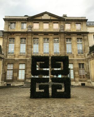 Clare Waight Keller Instagram - The next couture chapter was Caraman - I named this collection after the 19th century townhouse originally built for the Duke of Caraman. This beautiful building became the Haute Couture atelier and salon of Hubert de Givenchy, where it still remains today on Avenue George V. 
I think for many people this was one of those shows that really resonated deeply with the story of Givenchy. 
It was a moment that really struck a very emotional chord with the audience and my team backstage, particularly as it was so soon after both the Royal Wedding and Hubert’s death. 
I had always personally felt that the Givenchy archives were a mystery, rarely seen in public exhibitions nor books despite his extraordinary contributions to fashion in film and the history of fashion in celebrity culture. 
I felt a profound connection to his craft as I searched through his legacy to honour his life through this show. I wanted to capture the essence of his work and vision of women through my own lens. 
In the images here - the looks hanging in the Couture salon, the show venue in the Musée de Archives garden in the heart of the Marais on a stunning summer evening, rehearsals in the afternoon before the show with the production team still finishing the set up, whilst I’m listening to the music to set the pace of the models. 

#hautecouture #paris #fashion #style #audreyhepburn #givenchy