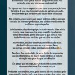 Claudia Campolina Instagram - Texto inspirado nas personagens antifeministas das séries Mrs. América (história real) e Handmaid’s Tale (livro de ficção da Margaret Atwood)