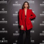 Claudia Galanti Instagram – Lady in red …. 💋  @cc__connect @cristiana_corradi