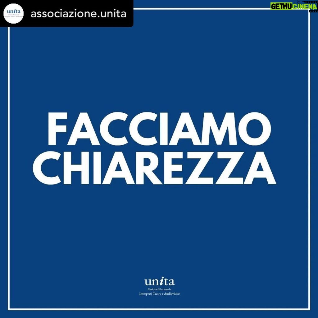 Claudia Pandolfi Instagram - In questi giorni di celebrazione dell'industria cinematografica nazionale, dei suoi interpreti, autori, registi, maestranze e collaboratori, alla #festadelcinemadiroma , seguiamo con preoccupazione la successione delle dichiarazioni da parte di esponenti della maggioranza di Governo e dallo stesso Ministro della Cultura, che addirittura descrivono il nostro settore come una casta di “ricchi privilegiati”. Unita ritiene che questo tipo di esternazioni restituiscano una narrazione profondamente ingiusta e scorretta del nostro settore e non corrispondano affatto ai reali dati #INPS sulla nostra categoria. Abbiamo inviato al Ministro, insieme alle associazioni di produttori e autori, un documento in cui si indicano con precisione e chiarezza i motivi per cui un taglio del tax credit avrebbe un effetto negativo sulla stessa economia nazionale e contestualmente abbiamo chiesto di considerare soluzioni diverse da tagli drastici per rendere più efficiente il sistema, senza mettere a rischio il livello occupazionale che il settore produce. Attendiamo quindi una risposta altrettanto articolata che illustri i termini della riforma del #taxcredit che si sta scrivendo. #associazioneUNITA #diverseinterpretazioniugualidiritti #unitisipuò #piùsiamopiùcontiamo