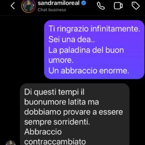 Claudia Pandolfi Instagram - Una donna incredibilmente affettuosa, gioviale, luminosa.
Ciao Sandra delle meraviglie ❤️