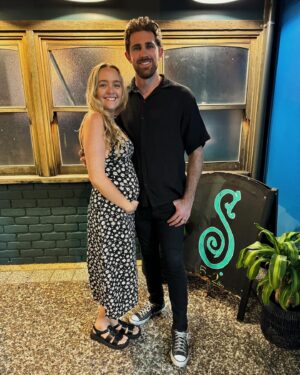 Cleo Massey Instagram - It feels so good to feel ALIVE again 🌞🧡 A public shout out to my husbandddd who has gone above and beyond for me in the first few months of pregnancy. I didn’t think I could love you anymore, but turns out I was wrong 🤣 How you made me laugh and feel good about myself during those first couple of months I don’t know - but you did it constantly! This little baby doesn’t know how lucky they are to have the kindest, most loving Dadda!! I love you x