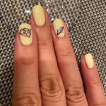 CoCo Lee Instagram - My top pick for nail color for the hot summer that goes with everything is - pale yellow with sassy art. What color do u think is hot for the summer? #nails #summer #chic