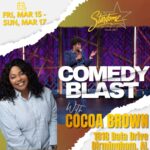Cocoa Brown Instagram - "Strength doesn't come from what you can do. It comes from overcoming the things you once thought you couldn't." 💪✨ 🌟✨ Excited to share a moment of triumph with all of you! 🌟✨ Hey Yall !! I'm thrilled to announce that I'll be hitting the stage at The Stardome in Birmingham, AL from March 14th to 17th! 🎤✨ This journey hasn't been easy, but every setback has only fueled my determination to rise above and pursue my passion for comedy. 💥💫 As many of you know, life throws us curveballs, but it's how we swing that defines us. It's been a journey filled with ups and downs, but I've embraced every challenge and used it to fuel my growth. 🚀💪 So, to see myself rising from those tough times and stepping onto that stage to deliver some laughter fills me with immense joy and gratitude. 🙌❤️ I owe a huge thank you to all of you for your unwavering support and encouragement. Your belief in me has been a constant source of strength throughout this journey. 🙏✨ So, mark your calendars and come join me at The Stardome for a night of laughter, love, and overcoming hard times together. Let's make memories and share some laughs as we celebrate life's victories! 💃🎉 See you there! 😊🎤 #BirminghamComedy #OvercomingHardTimes #GratitudeJourney#CocoaBrown #comedyshow #onefunnymomma #stardomecomedyclub