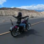 Cody Renee Cameron Instagram - What do you do to clear your head? 🤯 Check out the full Death Valley Motorcycle Adventure Riding @insta360 episode on @ironponyshow youtube. 🔗 in bio. Filmed by @jigger.la on @insta360 Edited by @rach.mclach @insta360motorcycling Helmet by @simpson_motorcycle_helmets Communication by @cardosystems #deathvalley #harleydavidson #bikerbabe #sportster883 #sportstersquad #chickswhoride #womenriders