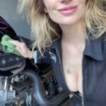 Cody Renee Cameron Instagram - Obsessed 😂🤣 PROVE ME WRONG! TAG A BIKER BADDIE WHOSE A 10! 🏷️🥵 Armored Jumpsuit by @stellarmotobrand Kickstart My Heart Hat by @shewolfmotoco Both 10s!!! ♥️⚡️❤️ #bikerbabes #chickswhoride #litas #hellbabes #ladybikers