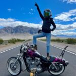 Cody Renee Cameron Instagram - Off the grid in Death Valley. 🏜️ 3 days of ripping thru the most incredible scenery: Bad Water Basin, Dante’s View, 20 Mule Road, Tecopa Hot Springs, Furnace Creek, Mesquite Sand Dunes and best of all, no cell phone reception. Only 3.5hrs outside LA or 1.5hrs outside Vegas. Follow @ironponyshow for this episode coming soon! Shoutout to my riding buddies @jigger.la @dynaloya #DeathValley #Badwaterbasin #dantesview #bikerbabe #chickswhoride #sportsternation #bikerchicksofinsta