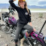 Cody Renee Cameron Instagram - Off the grid in Death Valley. 🏜️ 3 days of ripping thru the most incredible scenery: Bad Water Basin, Dante’s View, 20 Mule Road, Tecopa Hot Springs, Furnace Creek, Mesquite Sand Dunes and best of all, no cell phone reception. Only 3.5hrs outside LA or 1.5hrs outside Vegas. Follow @ironponyshow for this episode coming soon! Shoutout to my riding buddies @jigger.la @dynaloya #DeathValley #Badwaterbasin #dantesview #bikerbabe #chickswhoride #sportsternation #bikerchicksofinsta