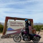 Cody Renee Cameron Instagram - Off the grid in Death Valley. 🏜️ 3 days of ripping thru the most incredible scenery: Bad Water Basin, Dante’s View, 20 Mule Road, Tecopa Hot Springs, Furnace Creek, Mesquite Sand Dunes and best of all, no cell phone reception. Only 3.5hrs outside LA or 1.5hrs outside Vegas. Follow @ironponyshow for this episode coming soon! Shoutout to my riding buddies @jigger.la @dynaloya #DeathValley #Badwaterbasin #dantesview #bikerbabe #chickswhoride #sportsternation #bikerchicksofinsta