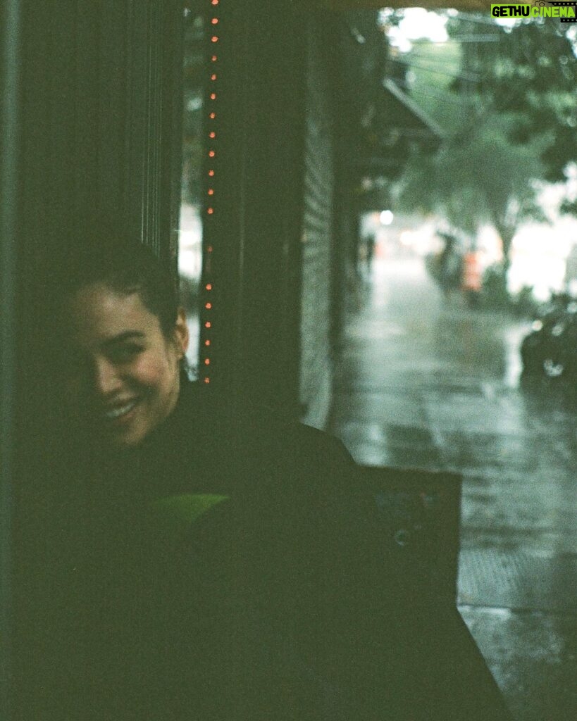 Conor Leslie Instagram - My brother & I took these of each other during a recent & aggressive summer rainstorm neither of us were prepared for. The 1st & 3rd were taken on film. The 2nd & 4th, taken on this tiny handheld computer we all use every day. And while the first you can only see half my face and the exposure isn’t quite right, and the third, he’s blurry and out of focus… I prefer both the film ones to the digital ones. Maybe that’s the unpopular opinion today. And yes, I still take a zillion photos on my iPhone. But I took comparison photos just to see them side by side and it proved, if I had to choose: Film>digital any day.