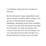 Conor Leslie Instagram - I’m saddened but not surprised that those with financial power would disrespect the artists that help them get there. Shocking, I wrote something too long for a caption. Read it or don’t, agree or don’t, but greed disgusts me and I’m proud to be an artist standing by my community of writers & now actors. This is one of my first headshots from when I was 12. (Don’t ask me what that hat and necklace choice was… it was 2003. We aren’t hear to discuss it but it’s called fashun. There’s another vogue worthy lewk in the last slide if you make it that far and it’s my current pissed off expression.) ❤️
